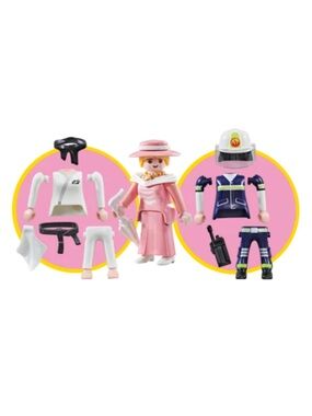 Playmobil 9855 Interchangeable Girl
Dress, Fire fighter or Karate NWT